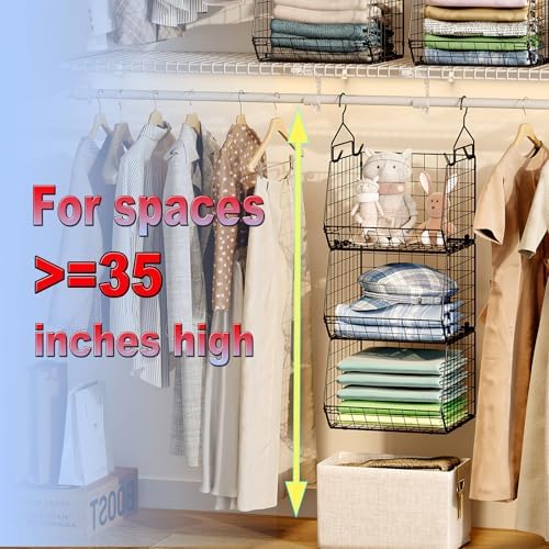 X-cosrack 3-Tier Hanging Closet Organizer, Laundry Room Organization | Space - Image 5