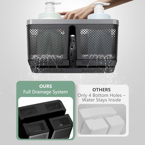 BYUNER 2Pack Shower Caddy Dorm: Portable Bathroom Caddy Organizer - Image 4