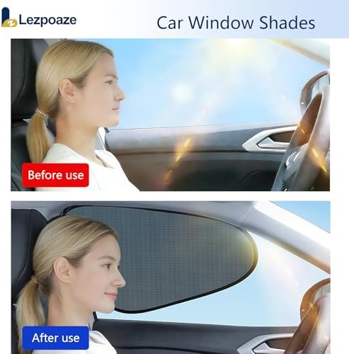 2-Pack Car Window Shades | Mesh Static adsorption Side Window Anti-UV Sunshade - Image 3