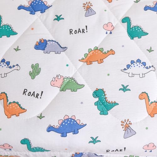Caressma Toddler Bedding Set Dinosaur Pattern Nursery Comforter - Image 6