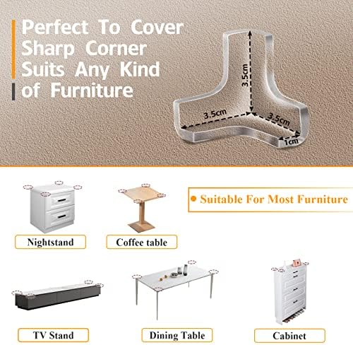 32 Pack Corner Protectors for Baby, Corner Bumpers Covers, Furniture & Sharp - Image 2