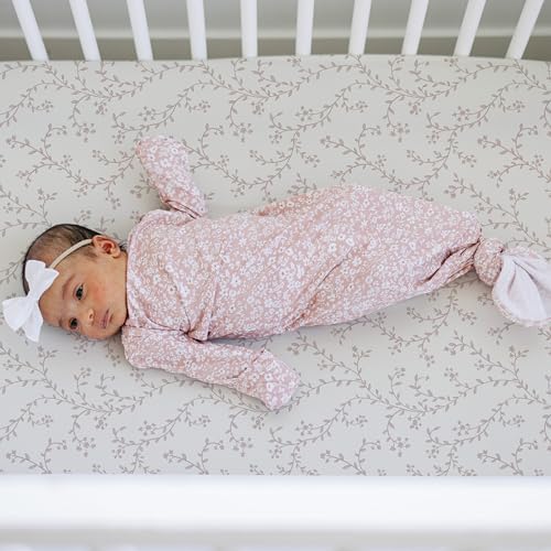 Sorrel + Fern Baby Crib Sheets Neutral, Fitted 2-Pack - Image 3