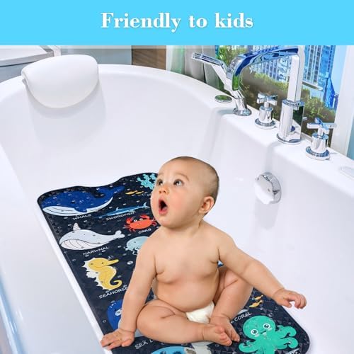 Secopad Bathtub Mat Non Slip, Cute Tub Mat - Image 2