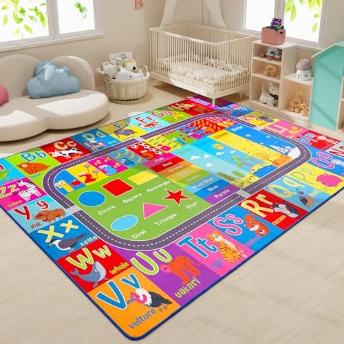 HOMORE Kids Rug, 7x10 ABC Rugs for Classroom Educational Rug for Childerns - Image 5