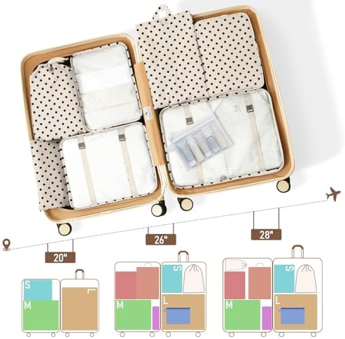 Packing Cubes for Travel 10 Set Luggage Organizer Bags - Image 3