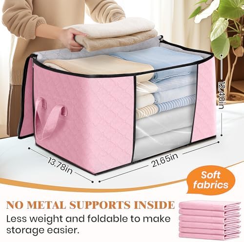 Fab totes 6 Pack Storage Bags for Clothes Blanket Storage Bins - Image 2