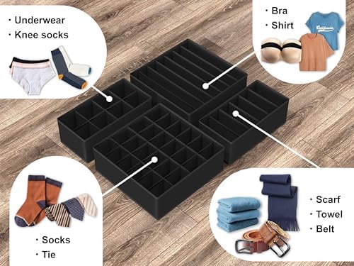 Simple Houseware 4-Pack Drawer Organizer Set - Image 4