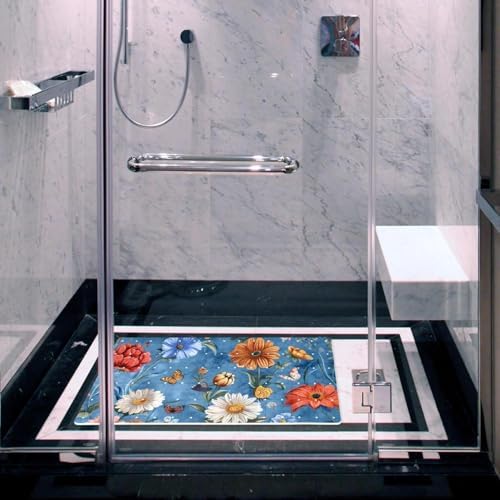 Shower Mat Bathtub Mat, 26.8x15.1 inch, Non-Slip Bath Mat - Image 6