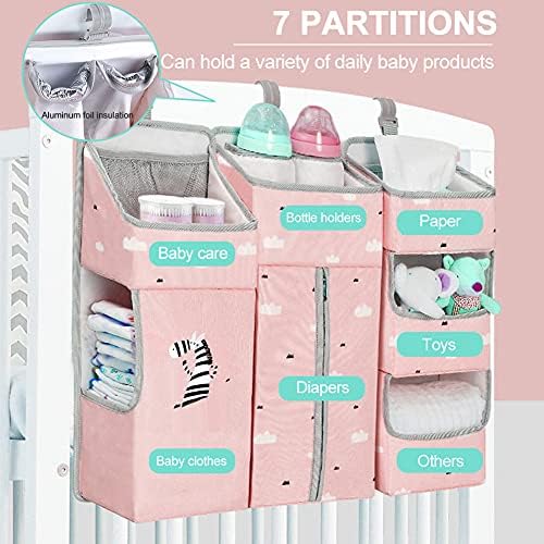 Hanging Diaper Caddy Organizer for Baby Crib - Image 4