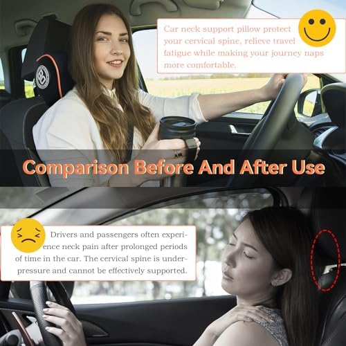 SPRFUFLY Really Comfy Car Headrest Pillow, Soft Car Neck Pillow - Image 4