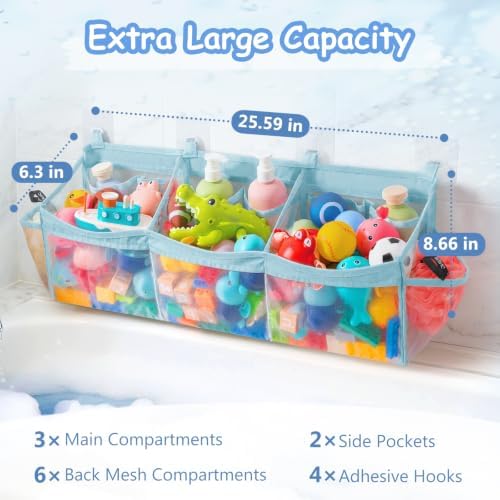 Criusia Extra Large Bath Toy Organizer - Image 2