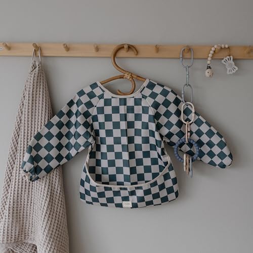 mushie Long Sleeve Baby Bib | Water Resistant Adjustable Fit - Image 5