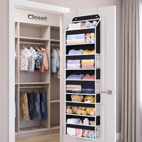 LAMU Over the Door Organizer, Large Capacity Behind the Door Storage - Image 2