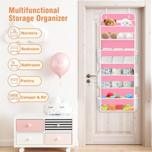 Over The Door Organizer Storage Large Capacity Hanging Bedroom Storage - Image 7