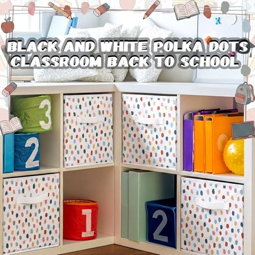 Chunful 6 Pcs 11 Inch Fabric Cube Storage Bin - Image 4