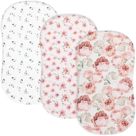 david's kids 3 Pack Bassinet Sheets, Ultra Soft Breathable Comfortable Baby by davidskids