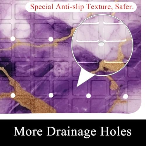 Non Slip Bathtub and Shower Mat 26.8x15.1 inch, Bath Mat - Image 2