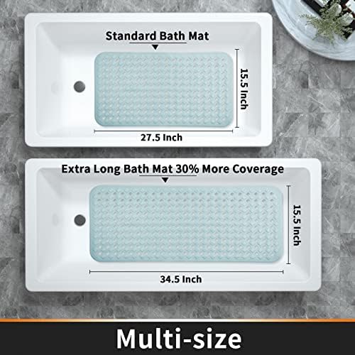 Yimobra Non Slip Bath Mat, Super Strong Suction Cups, 34.5"X15.5"Long Tub Mat - Image 5