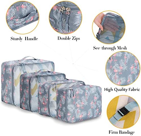 BAGAIL 8 Set Packing Cubes Luggage Packing Organizers - Image 4