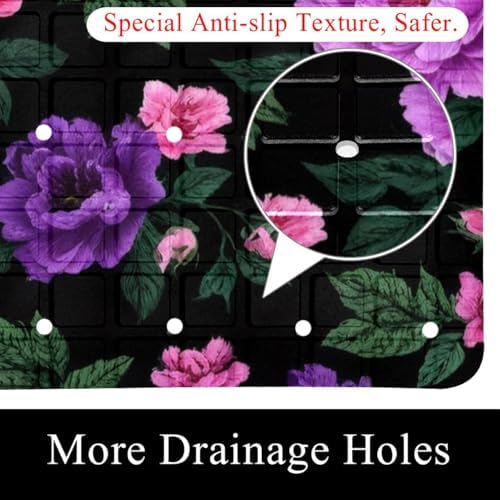 Non Slip Shower Mat Bathtub Mat 15.1x26.8 Inch, Quick Dry Bath Mat - Image 2