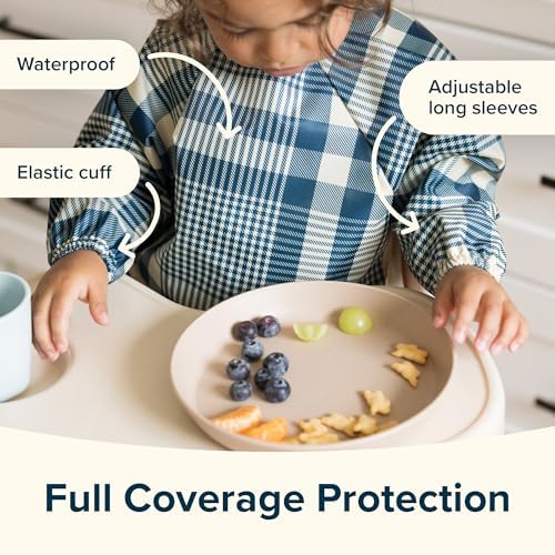 Tiny Twinkle Long Sleeve Bib for Babies & Toddlers | 2-Pack Waterproof Smock - Image 5