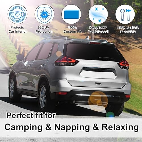 TINGLU Window Shades for Nissan Rogue 2014-2020 Accessories Full Windows Rear - Image 6