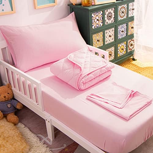 NTBAY Toddler Microfiber Bedding Set, 4 Piece by NTBAY
