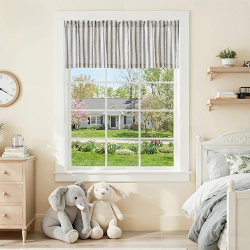 jinchan Linen Stripe Kitchen Valances - Image 3