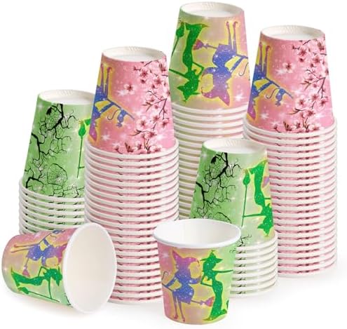 WRAPAHOLIC 3oz Witch Birthday Bathroom Cups by WRAPAHOLIC