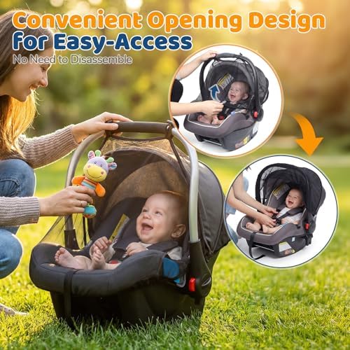 Orzbow 2-Pack Mosquito Net for Car Seat and Doona Stroller - Image 5