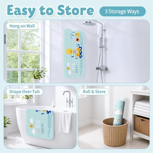 XIYUNTE Bath Mat for Tub Non Slip Bathtub Mat Non Slip 40x16 Baby Bath Mat - Image 5