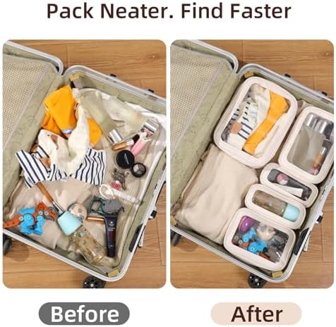5PCS Diaper Bag Organizer Pouch Set, TSA Approved Toiletry Bag, Purse Organizer - Image 6