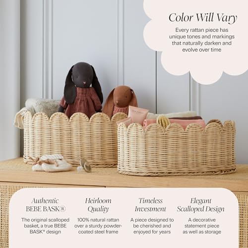 BEBE BASK Premium Scalloped Basket Set of 2 - Image 3