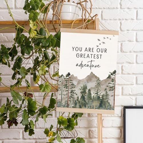 DNEULYR Baby Boy Girl Nursery Decor, You are Our Greatest Adventure Wall Art - Image 4