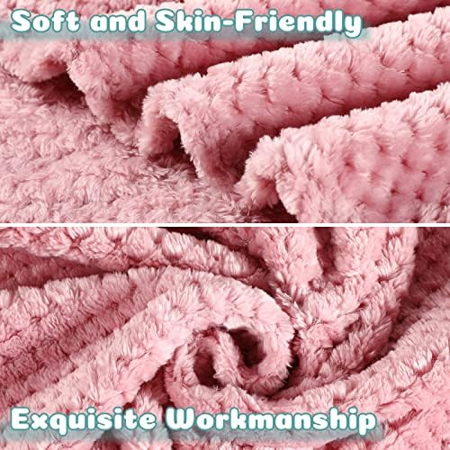 Reginary 4Pcs 30x40 Baby Blanket Fuzzy, Light Blue - Image 3