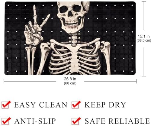 Non Slip Shower Mat Bathtub Mat 15.1x26.8 Inch, Quick Dry Bath Mat - Image 4