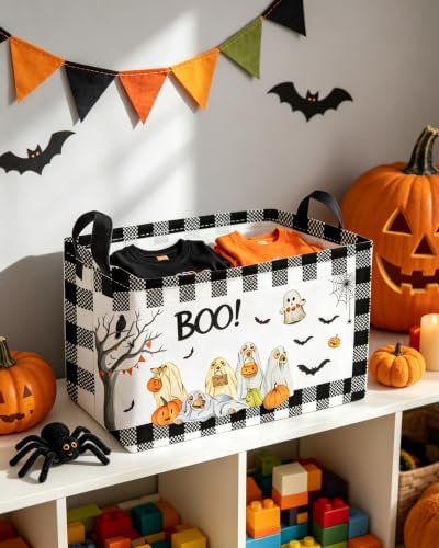 Essme Rectangular Dog Helloween Basket, Kids Storage Bins Organizer - Image 5