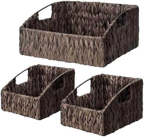 Pantry Baskets Organization, Wicker Basket by Ollieroo