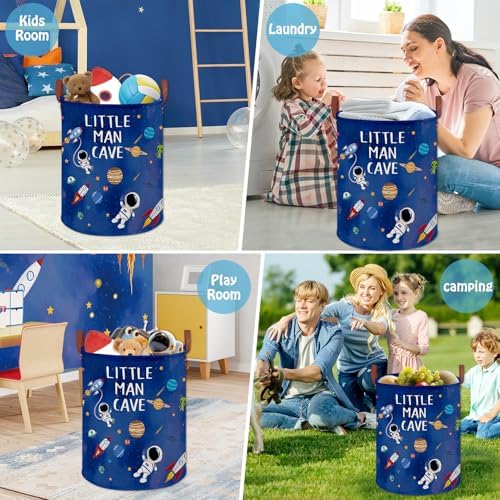 Space Themed Bedroom Decor Baby Laundry Hamper, Kid Laundry Basket - Image 6
