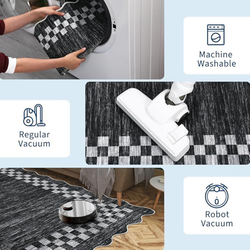 GarveeHome Hallway Runner Rug 2x6 Non Slip Scalloped Washable Kitchen Rug - Image 6
