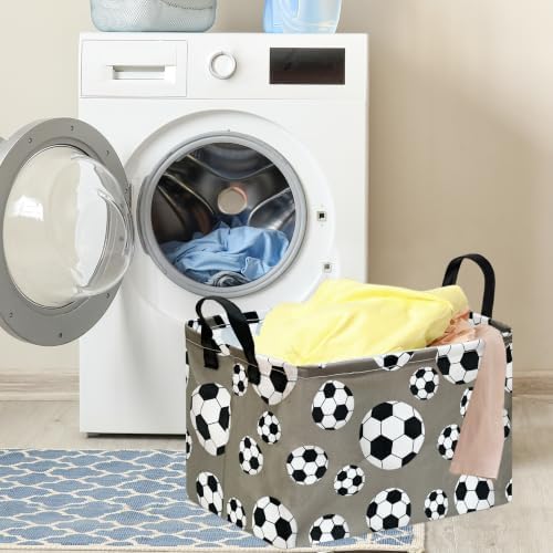Rectangular Soccer Basket Box Hamper Storage Basket Collapsible Organizer Bin - Image 4