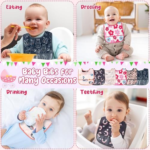 6Pcs Waterproof Toddler Bibs Baby Feeding Bib - Image 6