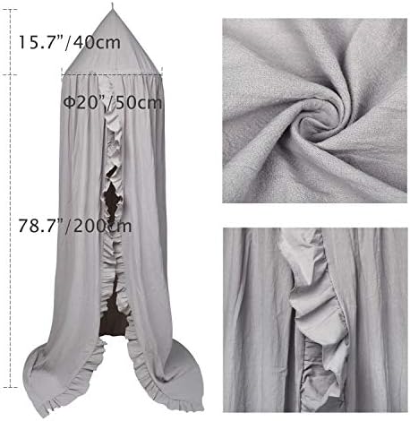Bed Canopy with Frills Reading Nook Game Tent - Image 6