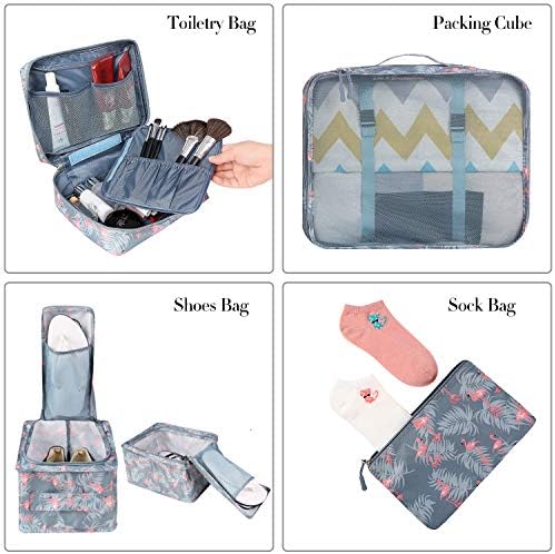 BAGAIL 8 Set Packing Cubes Luggage Packing Organizers - Image 3
