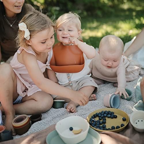 mushie Silicone Baby Bib | Adjustable Fit - Image 5