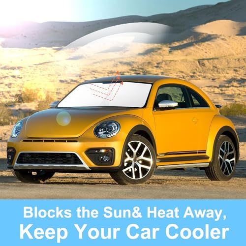 TINGLU Sun Shade for Volkswagen VW Beetle 2012-2019 Accessories Windshield Sun - Image 5