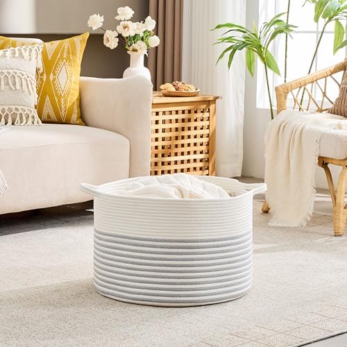 KAKAMAY Large Blanket Basket - Image 3