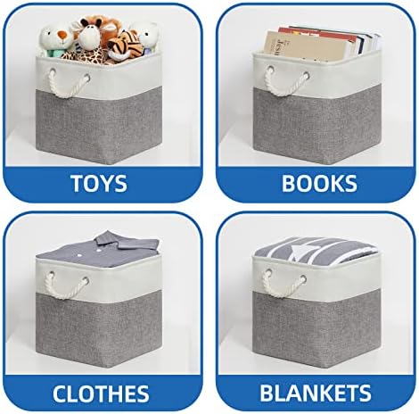 Temary Fabric Storage Baskets for Organizing, Collapsible Baskets - Image 5