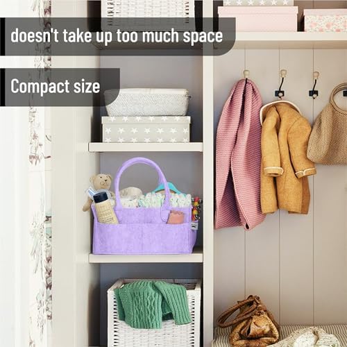 Mr. Pen- Baby Diaper Caddy Organizer, lavender dream - Image 5