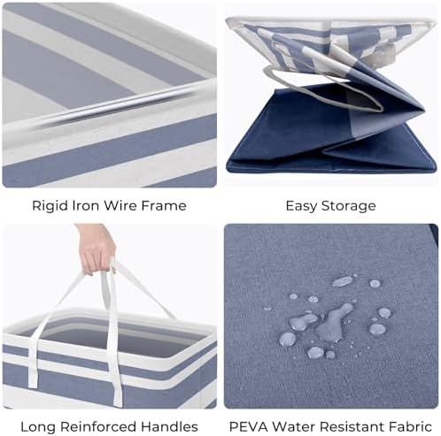 HomeHacks 2 Pack Laundry Baskets, Laundry Hampers Bags - Image 2